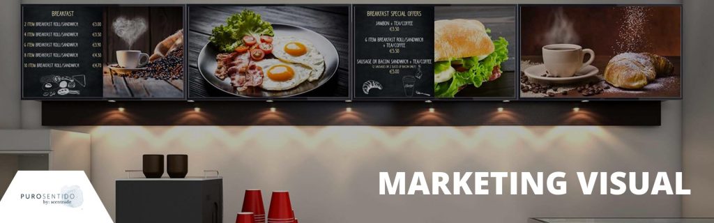 Imagen de publicidad digital de un restaurante donde aplican el marketing visual para resaltar sus productos